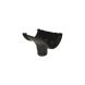FloPlast Half Round Gutter Running Outlet - 112mm Black