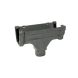 FloPlast Ogee Gutter Running Outlet - 110mm x 80mm Anthracite Grey