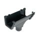 FloPlast Ogee Gutter Universal Running Outlet - 110mm x 80mm Cast Iron Effect