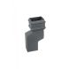 Cast Iron Rectangular Downpipe - 56mm Side Projection 100mm x 75mm Primed