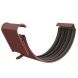 Lindab Steel Gutter Union - 125mm Dark Red