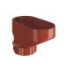 Lindab Steel Drain Trap - 100mm Tile Red