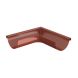 Lindab Steel Gutter External Angle 90 - 150mm Tile Red