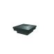 Steel Fortitude Fence Pyramid Post Cap - 75mm Black