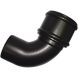FloPlast Ring Seal Soil Bend Single Socket - 92.5 Degree x 110mm Cast Iron Effect