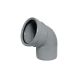 FloPlast Ring Seal Soil Bend Single Socket - 112.5 Degree x 110mm Grey