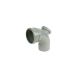 FloPlast Ring Seal Soil Access Bend - 92.5 Degree x 110mm Grey