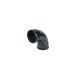 FloPlast Ring Seal Soil Bend Double Socket - 92.5 Degree x 110mm Black