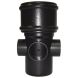 FloPlast Ring Seal Soil Boss Pipe Single Socket - 110mm Cast Iron Effect