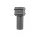 Cast Iron Square to Round Gutter Connector - 75mm Primed