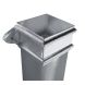 Cast Iron Square Downpipe Eared - 100mm x 914mm Primed