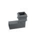 Cast Iron Square Downpipe Bend - 92.5 Degree x 100mm Primed