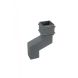 Cast Iron Square Downpipe Offset - 115mm Projection 100mm Primed