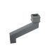 Cast Iron Square Downpipe Offset - 457mm Projection 100mm Primed