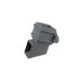Cast Iron Square Downpipe Eared Shoe - 100mm Primed