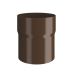 Lindab Steel Downpipe Connector - 100mm Brown