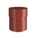 Lindab Steel Downpipe Connector - 120mm Tile Red