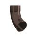 Lindab Steel Downpipe Shoe - 100mm Coffee Brown