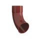 Lindab Steel Downpipe Shoe - 100mm Dark Red