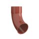 Lindab Steel Downpipe Shoe - 87mm Tile Red