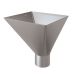 Lindab Steel Large Water Hopper - 100mm Silver Metallic
