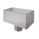 Lindab Magestic Steel Large Rectangular Water Hopper - 100mm Galvanised