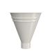 Lindab Steel Half Round Water Hopper - 87mm Antique White