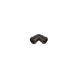 FloPlast Push Fit Waste Bend Knuckle - 90 Degree x 32mm Black