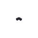 FloPlast Solvent Weld Waste Bend Knuckle - 90 Degree x 40mm Black