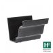Cast Iron Moulded Ogee Gutter Union - 125mm Black