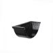 Cast Iron Beaded Half Round Gutter Internal Stopend - 115mm Black