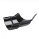 Cast Iron Beaded Half Round Gutter Left Hand Angle - 135 Degree x 125mm Black
