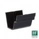 Cast Iron Notts Ogee Gutter Union - 115mm Black