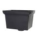 Cast Iron Rectangular Standard Hopper Head Round Outlet - 305mm for 75mm Downpipe Black