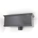 Cast Iron Rectangular Hopper Head Long Outlet - 610mm for 65mm Downpipe Black