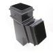 Cast Iron Rectangular Downpipe Branch - 112.5 Degree x 100mm x 75mm Black