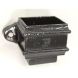 Cast Iron Rectangular Downpipe Eared/ Loose Socket with Spigot - 100mm x 75mm Black