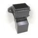 Cast Iron Rectangular Downpipe Eared Anti-Splash Shoe - 100mm x 75mm Black