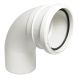 FloPlast Industrial/ Xtraflo Downpipe Single Socket Bend - 92.5 Degree x 110mm White