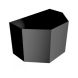 Aluminium Round Swaged Apollo Hopper - 63mm PPC Finish Black (9005 Matt)