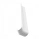 White Bullnose Fascia 135 Degree Internal Corner - 327mm x 50mm
