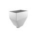 Cast Aluminium Round Neptune Hopper - 63mm PPC Finish