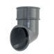 FloPlast Round Downpipe Shoe - 68mm Anthracite Grey
