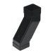 FloPlast Square Downpipe Adjustable Offset Bend - 65mm Black