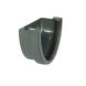 FloPlast Deepflow/ Hi-Cap Gutter External Stopend - 115mm x 75mm Anthracite Grey