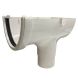 FloPlast Deepflow/ Hi-Cap Gutter Stopend Outlet - 115mm x 75mm White