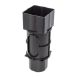 FloPlast Universal Downpipe Access Pipe - 65/68mm Cast Iron Effect