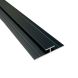 Wetwall Bathroom Alloy Panel 4mm H Trim - 2440mm Matt Black