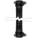 Cast Iron Round Eared Downpipe - Socket Both Ends - 75mm x 1829mm Black