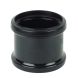 FloPlast Industrial/ Xtraflo Downpipe Double Socket Coupling - 110mm Black
